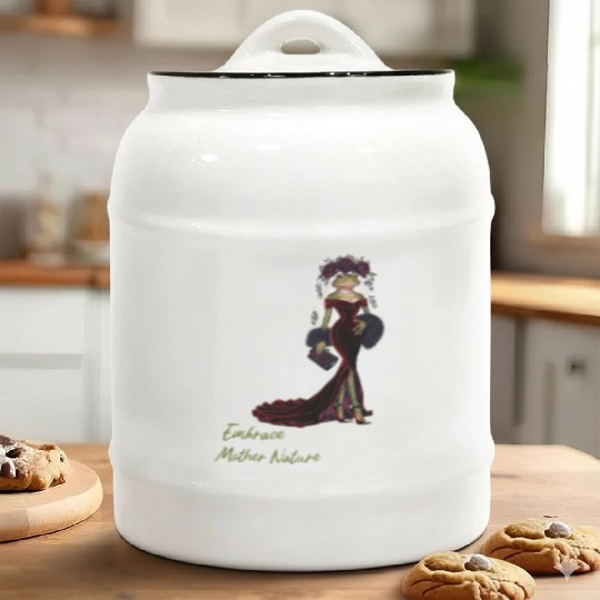 Embrace Mother Nature with Elegant Frog Ceramic Cookie Jars