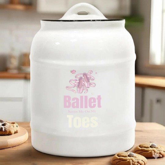 Ballet Keeps Me On My Toes Theatrical Nutcracker Ceramic Cookie Jars