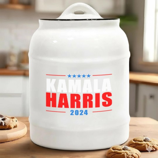 Kamala Harris Madam President 2024 Ceramic Cookie Jars