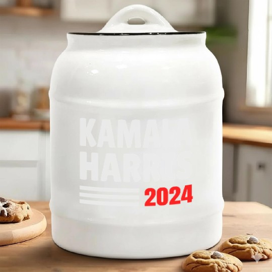 Kamala Harris 2024 for President Ceramic Cookie Jars