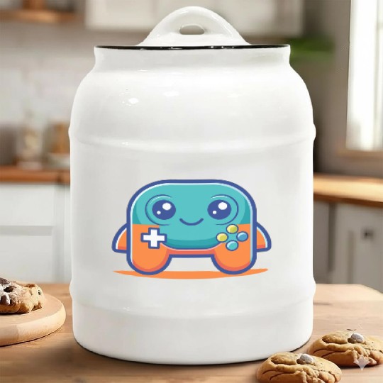 Chibi Controller Ceramic Cookie Jars