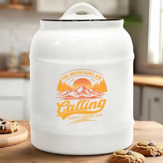 the mountains are calling and i must go Ceramic Cookie Jars