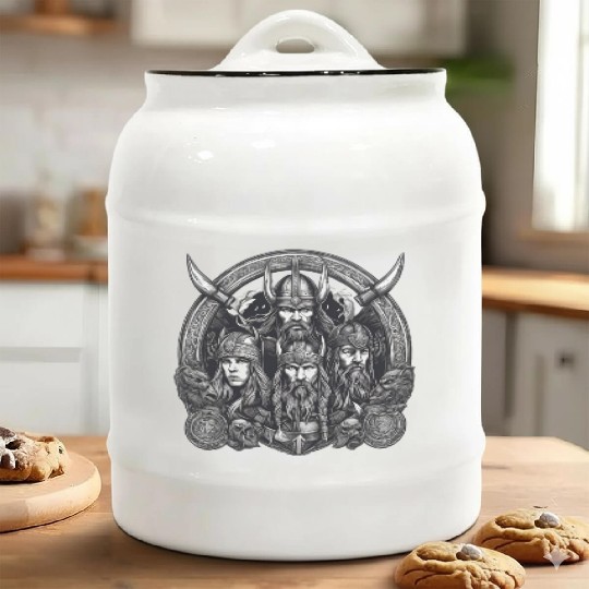 viking warriors Ceramic Cookie Jars