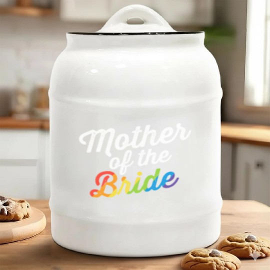 Mother Of The Bride Gay Lesbian Wedding LGBT Same Ceramic Cookie Jars