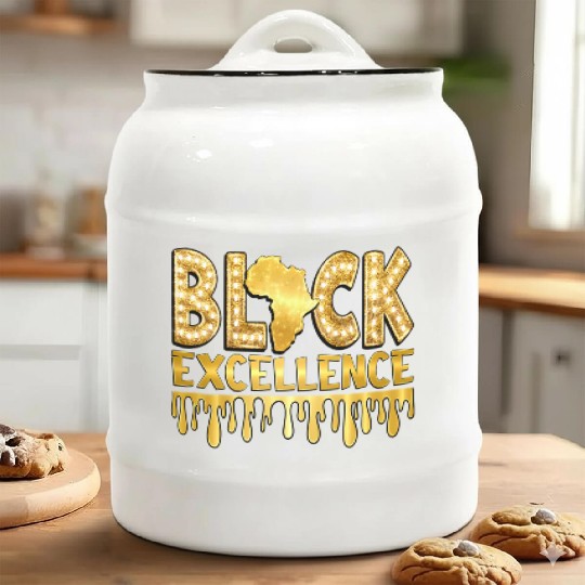 Black Excellence Ceramic Cookie Jars