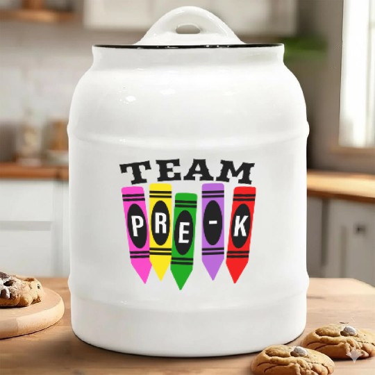 Pre-K Team - Preschool Teacher Ceramic Cookie Jars