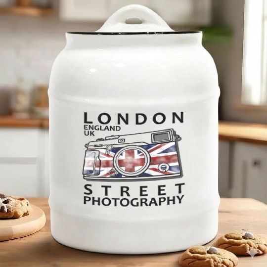 London Street Photography Ceramic Cookie Jars