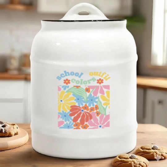 school outfit colors: Perfect Your Campus Style Ceramic Cookie Jars