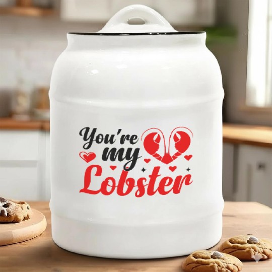 You Are My Lobster Ceramic Cookie Jars