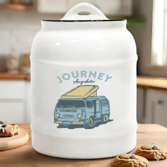Journey Anywhere Ceramic Cookie Jars