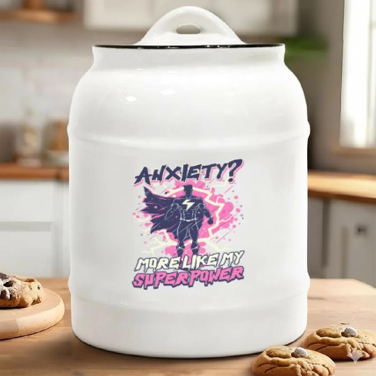 Depression Awareness Anxiety Like My Power Ceramic Cookie Jars