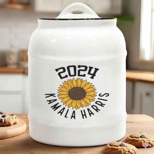 Kamala Harris 2024 for President Vote Tim Walz Ceramic Cookie Jars