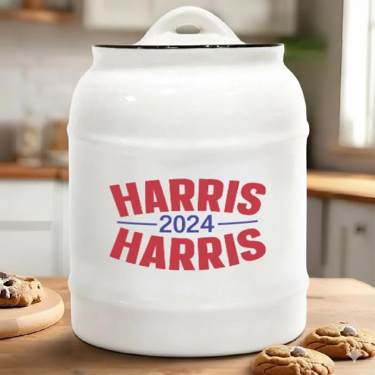 Kamala Harris 2024 for President Vote Tim Walz Ceramic Cookie Jars