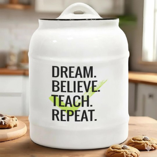 Physics, Biology, Chemistry or Science Math Ceramic Cookie Jars