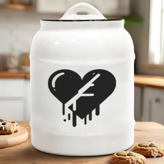 Heart broken hearts vector path15 Ceramic Cookie Jars
