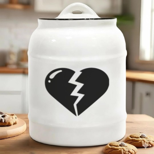 Heart broken hearts vector path16 Ceramic Cookie Jars