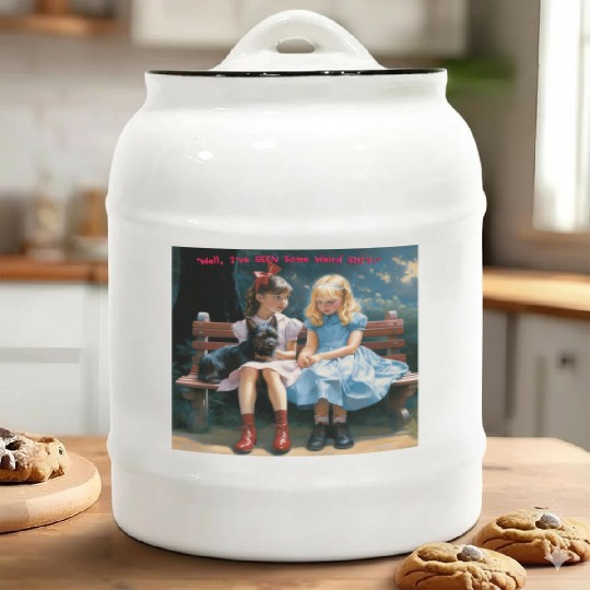 Dorothy and Alice hilarious Ceramic Cookie Jars