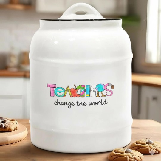 Teachers change the world Ceramic Cookie Jars