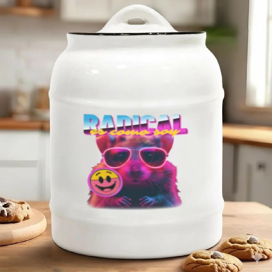Hilarious "Radical es como soy" – Cheers to Comedy Ceramic Cookie Jars
