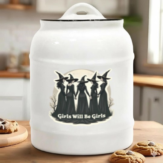 Girls Will Be Girls Ceramic Cookie Jars