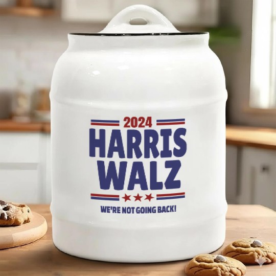 Kamala Harris TIM WALZ 2024 Ceramic Cookie Jars