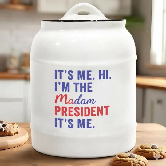 It's Me Hi I'm The Madam President Kamala Harris Ceramic Cookie Jars