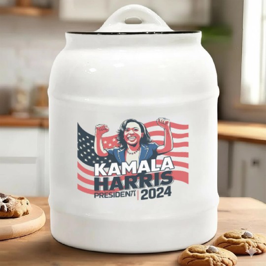 Kamala Harris 24 For The People, Ceramic Cookie Jars