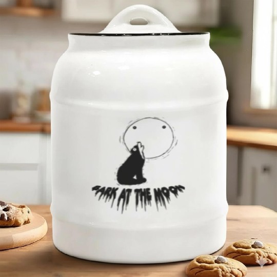 Bark at the monn Ceramic Cookie Jars