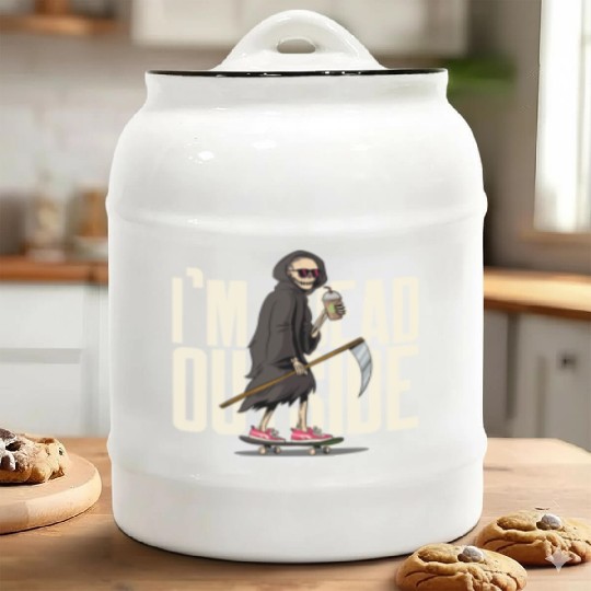 I'm Dead On Inside | Hilarious | Cheers to Comedy Ceramic Cookie Jars