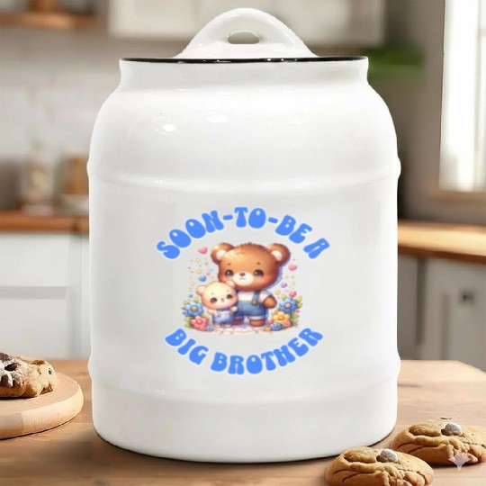 I'm Going To Be A Big Brother Cute Teddy Bears, Ceramic Cookie Jars