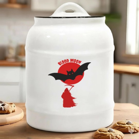 Blood Moon Majesty Ceramic Cookie Jars