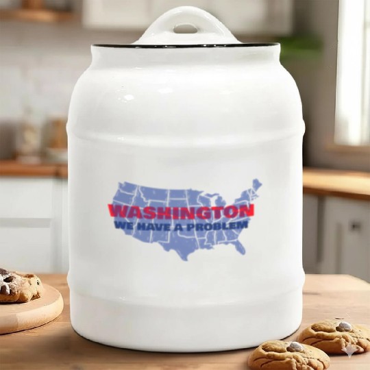 Washington We Have A Problem Ceramic Cookie Jars