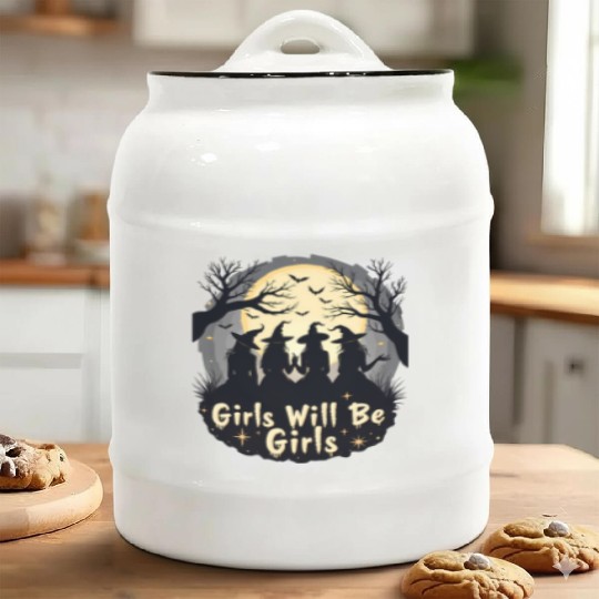 Girls Will Be Girls Ceramic Cookie Jars