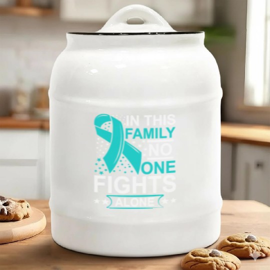 Wellness Collection - Family, No-one Fights Alone Ceramic Cookie Jars