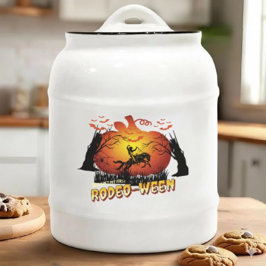 This ain't my first Rodeo-ween Ceramic Cookie Jars
