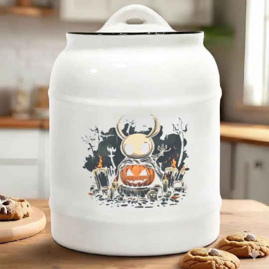 Spooky Hollow Knight Ceramic Cookie Jars