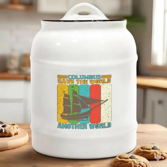 Columbus Day Ceramic Cookie Jars 1492 Columbus Ceramic Cookie Jars