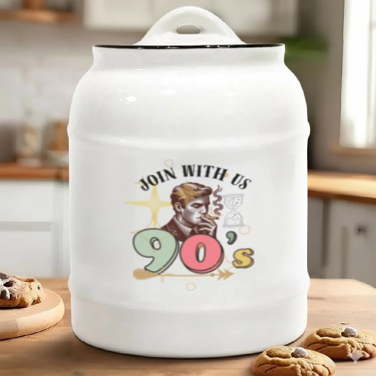 Join With Us 90's Ceramic Cookie Jars