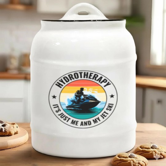 Jet Ski Hydrotherapy Ocean Adventure Watersports Ceramic Cookie Jars