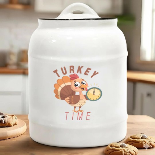 Turkey Time /Thanksgiving Ceramic Cookie Jars