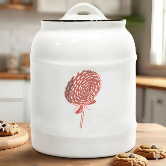 Delicious Sweets Cool Lollipop Ceramic Cookie Jars
