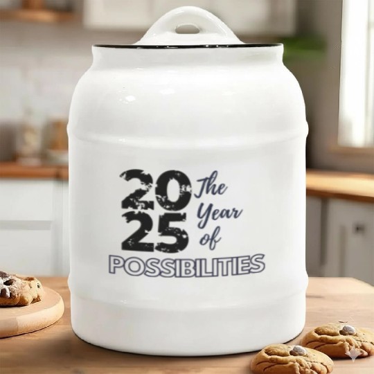 2025 The Year of Possibilities Ceramic Cookie Jars