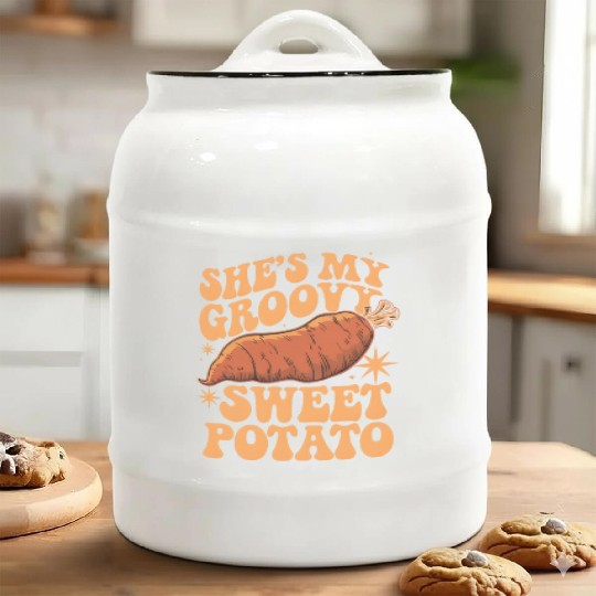 She's my Groovy Sweet Potato Ceramic Cookie Jars