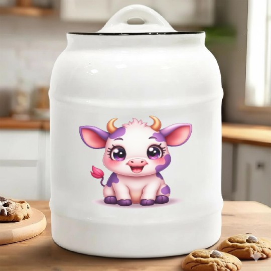blueberry cow Gift unique Ceramic Cookie Jars