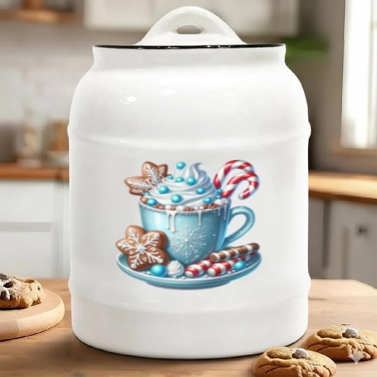 Christmas ice cream, Coquette Chistmas Ceramic Cookie Jars