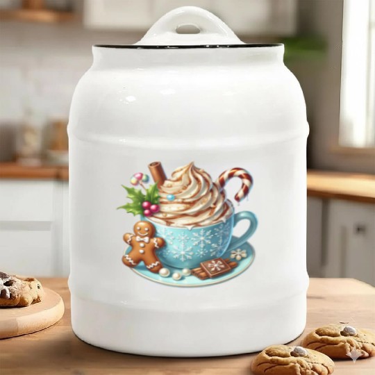 Christmas ice cream, Coquette Chistmas Ceramic Cookie Jars