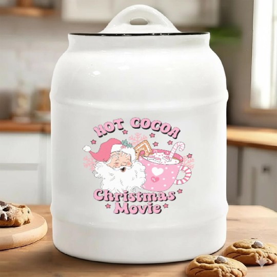 HOT COCOA CHRISTMAS MOVIE Ceramic Cookie Jars
