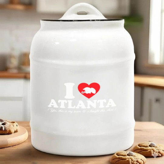 Groovy I Love Atlanta Ceramic Cookie Jars