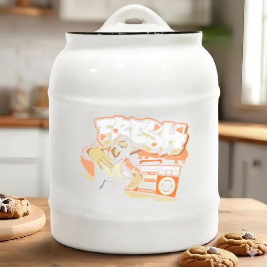 Spray Can Subway Streetwear Striking Ceramic Cookie Jars