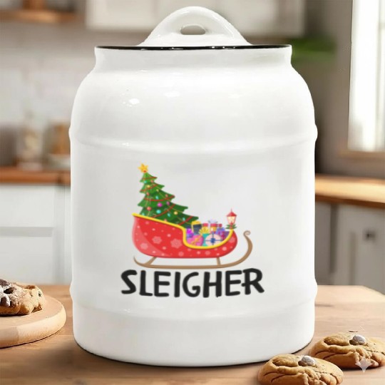 Sleigher Ceramic Cookie Jars